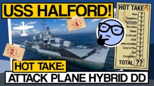 Halford, the Hybrid Fletcher with Rocket Planes - World of Warships - Clyde Plays Hot Take - E015