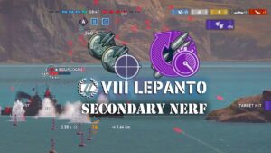 Lepanto Secondary NERF - Before/After Specs | World of Warships Legends