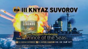 "Prince of the Seas" 2 premium ships Free PS+ | World of Warships Legends