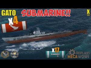 SUBMARINE Gato 4 Kills & 185k Damage | World of Warships Gameplay