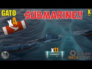 SUBMARINE Gato 4 Kills & 97k Damage | World of Warships Gameplay