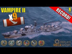Vampire II 9 Kills & 176k Damage | World of Warships Gameplay