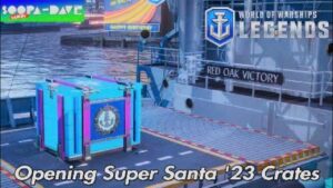 World Of Warships Legends Opening Super Santa '23 Crates