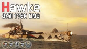 8kill Hawke: Battleship with both performance and fun [World of Warships]