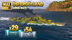 Destroyer Östergötland: MVP on map Loop - World of Warships