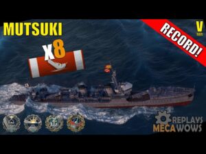 Mutsuki 8 Kills & 108k Damage | World of Warships Gameplay