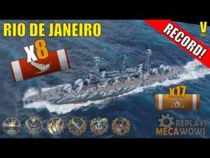 Rio de Janeiro 8 Kills & 125k Damage | World of Warships Gameplay