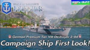 World Of Warships Legends Z-44 First Look New Campaign Ship Stats