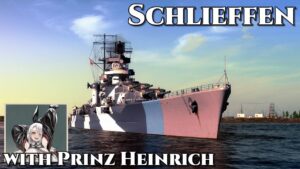 World of Warships: Schlieffen with Azur Lane's Captain Prinz Heinrich