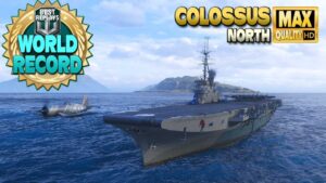 Aircraft Carrier Colossus new world record - World of Warships