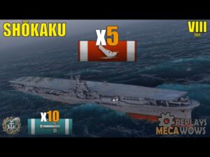 Aircraft Carrier Shokaku 5 Kills & 77k Damage | World of Warships Gameplay