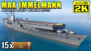 Aircraft carrier Max Immelmann - Burning enemies with skip bombers