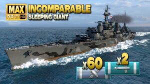 Battleship Incomparable: 326k on map Sleeping Giant - World of Warships