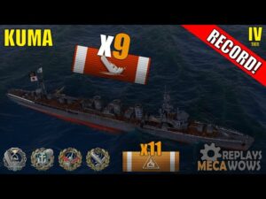 Cruiser Kuma 9 Kills & 118k Damage | World of Warships Gameplay