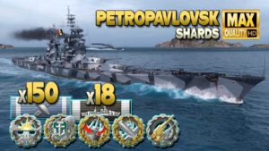 Cruiser Petropavlovsk: Suprising attack on map Shards - World of Warships