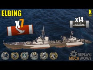 Destroyer Elbing 7 Kills & 153k Damage | World of Warships Gameplay