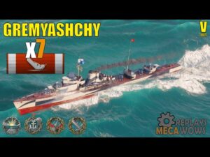 Destroyer Gremyashchy 7 Kills & 90k Damage | World of Warships Gameplay