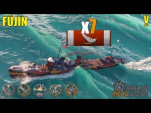 Fūjin 7 Kills & 121k Damage | World of Warships Gameplay