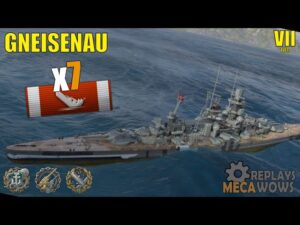Gneisenau 7 Kills & 141k Damage | World of Warships Gameplay