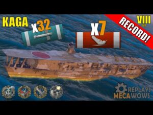 Kaga 7 Kills & 164k Damage | World of Warships Gameplay