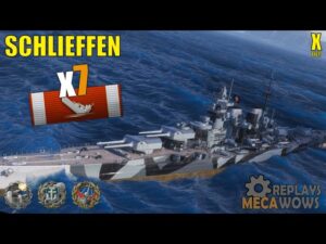 Schlieffen 7 Kills & 187k Damage | World of Warships Gameplay
