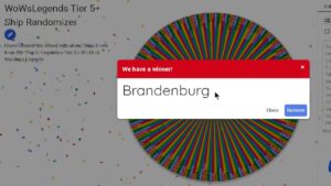 The Wheel Made Me Play Brandenburg Live and This Happened! (World of Warships Legends)