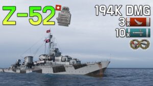 Z-52: Torpedo reload time 58.5s [World of Warships]