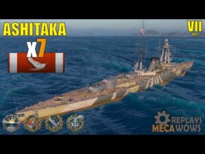 Ashitaka 7 Kills & 171k Damage | World of Warships Gameplay