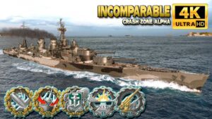 Battleship "Incomparable": Devastating strikes and a lot of dodged torpedos - World of Warships