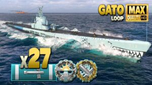 Gato: Good submarine player in action - World of Warships
