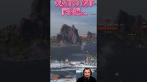 Gato ist FINE!!! AAAHHHHH!!!!⚓️ in World of Warships 🚢 #shorts  #worldofwarships #wows