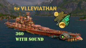 Leviathan 360 with In-game sound | World of Warships Legends