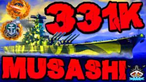 Musashi T9 drückt 331K *miniYAMAATOOO* "300K Club" ⚓️ in World of Warships 🚢 #worldofwarships
