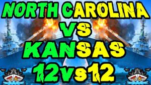 North Caroilina vs. Kansas 12vs12 *Kradonische Gefechte* ⚓️ in World of Warships 🚢 #worldofwarships
