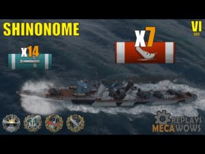 Shinonome 7 kills 185k DMG | World of Warships Gameplay