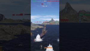 When just the rear tower is enough💥(World of Warships Legends Mobile)#shorts #wowslegends