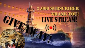 🎮 the-jaguar‘s Live Giveaway Broadcast | World of Warships Legends