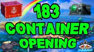 183 Super + Black + Container opening *LEIDER GEIL* 😱😱😱 "Container opening"⚓️ in World of Warships 🚢