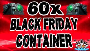 60x Black Friday Container *100% Schwarz!!!* 😱😱😱 "Container opening"⚓️ in World of Warships 🚢