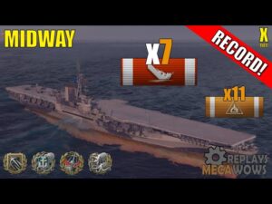 Aircraft Carrier Midway 7 Kills & 191k Damage | World of Warships Gameplay
