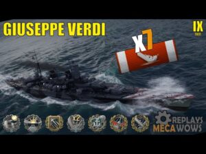 Battleship Giuseppe Verdi 7 Kills & 168k Damage | World of Warships Gameplay