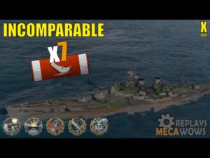 Battleship Incomparable 7 Kills & 223k Damage | World of Warships Gameplay