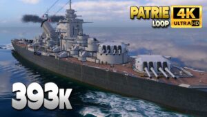 Battleship Patrie: Thriller on map Loop - World of Warships