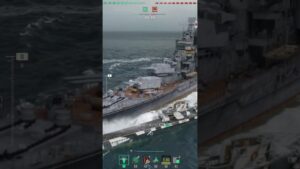 Collision with a submarine - World of Warships #ukraine #fleet #pvp #pve #wows #shorts