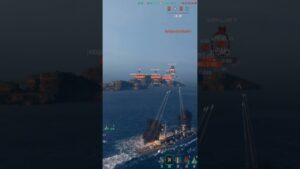 Die Überraschung kommt über den Berg geflogen⚓️!!! (AUA) #shorts #worldofwarships #wows