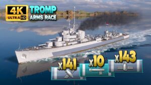 Dutch special premium Tier X destroyer Tromp in "arms race" - World of Warships