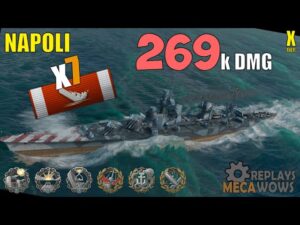 Napoli 7 Kills & 269k Damage | World of Warships Gameplay