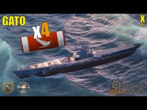 Submarine Gato 4 Kills & 42k Damage | World of Warships Gameplay