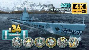 Submarine Gato:  Never gave up - World of Warships