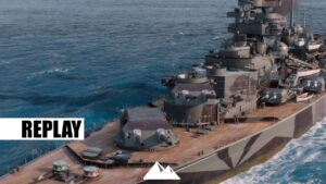 TIRPITZ, "Black" & Chrom Variante gegen Stufe 10! - World of Warships | [Replay] [Deutsch] [60fps]